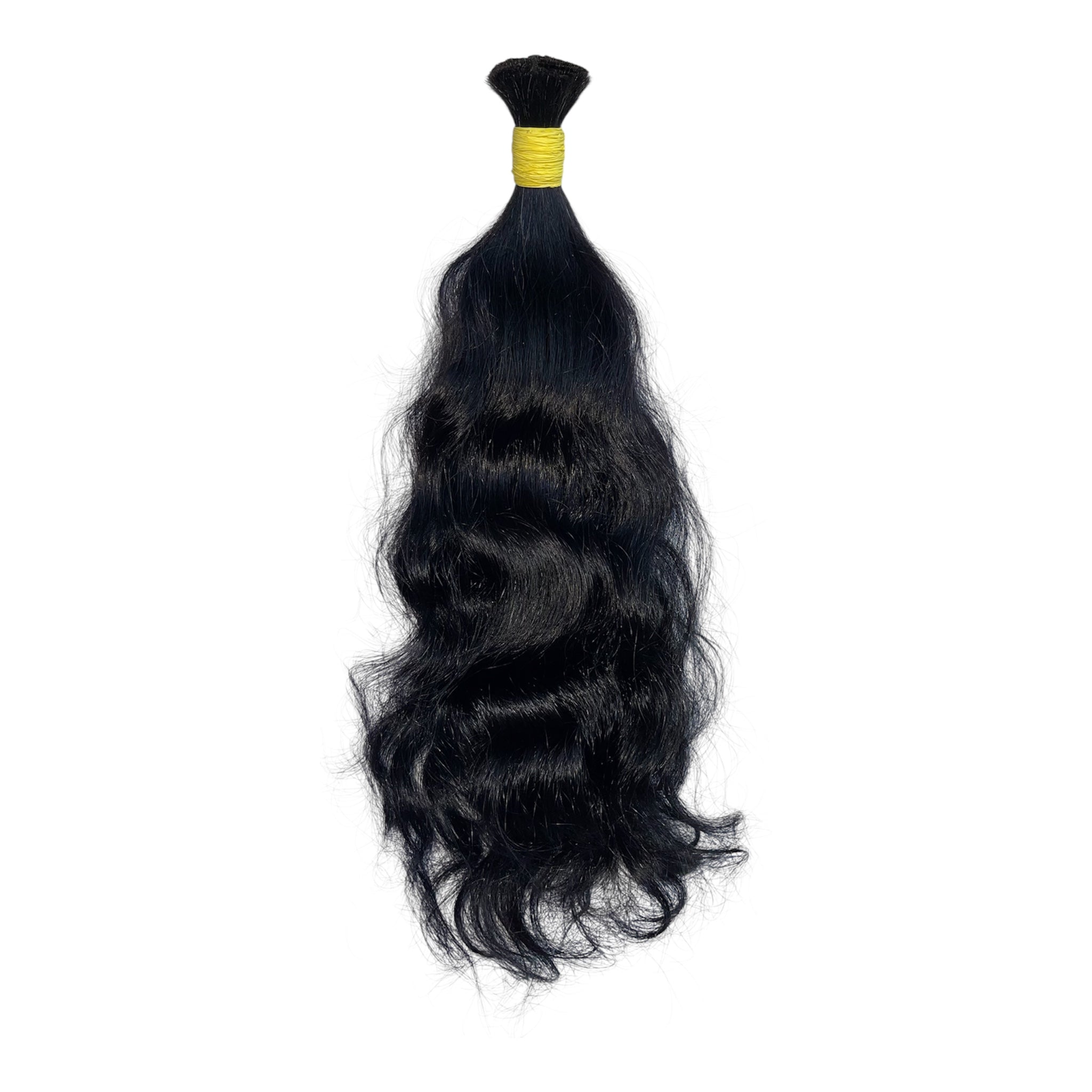 Curly-C Natural Black Bulk Hair
